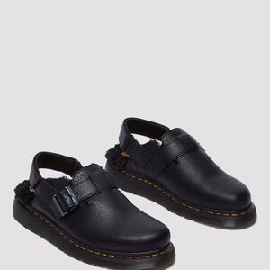 Dr. Martens JORGE II FAUX FUR LINED SLINGBACK MULES